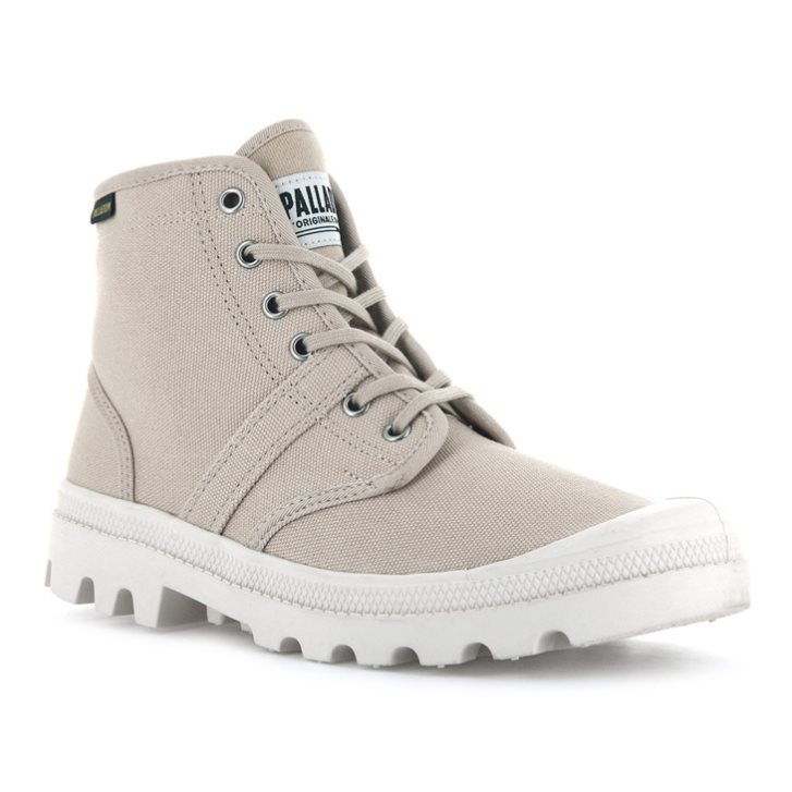 Palladium Pallabrousse Men's Boots Light Grey | UK H805-LWC